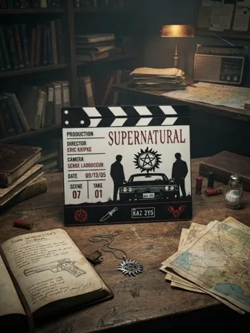 Modelo para impresión 3D: Supernatural Movie Clapboard | Winchester Brothers — vista de referencia 2