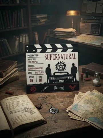 Modelo para impresión 3D: Supernatural Movie Clapboard | Winchester Brothers — vista de referencia 5