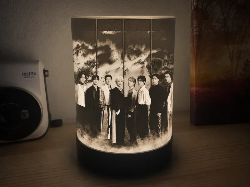 Ateez Lithophane 360° Lamp