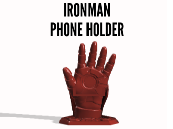 Iron Man–Inspired Armored Hand Phone Stand