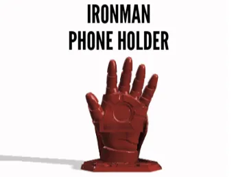 Iron Man–Inspired Armored Hand Phone Stand