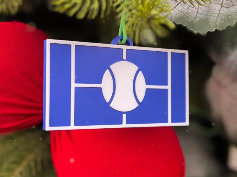 Padel Court Ornament – Christmas Tree Decoration