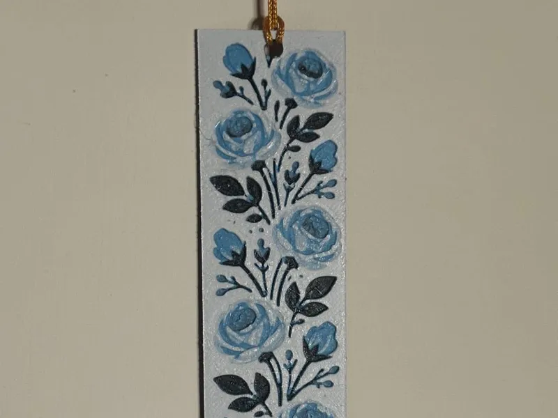 Elegant Rose Bookmark - HueForge