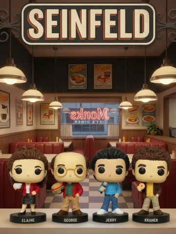 Estante o repisa: Funkos de los personajes de Seinfeld — vista de referencia 2