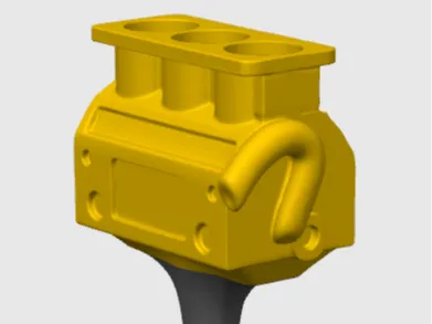 3 Cylinder Engine Motor Goblet