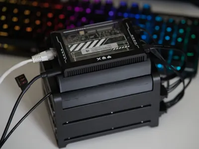 Zimablede Dual-Bay HDD Cooling Fan Mount