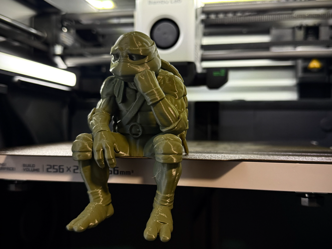 Sad Ninja Turtle - Raphael - On a ledge figurine!