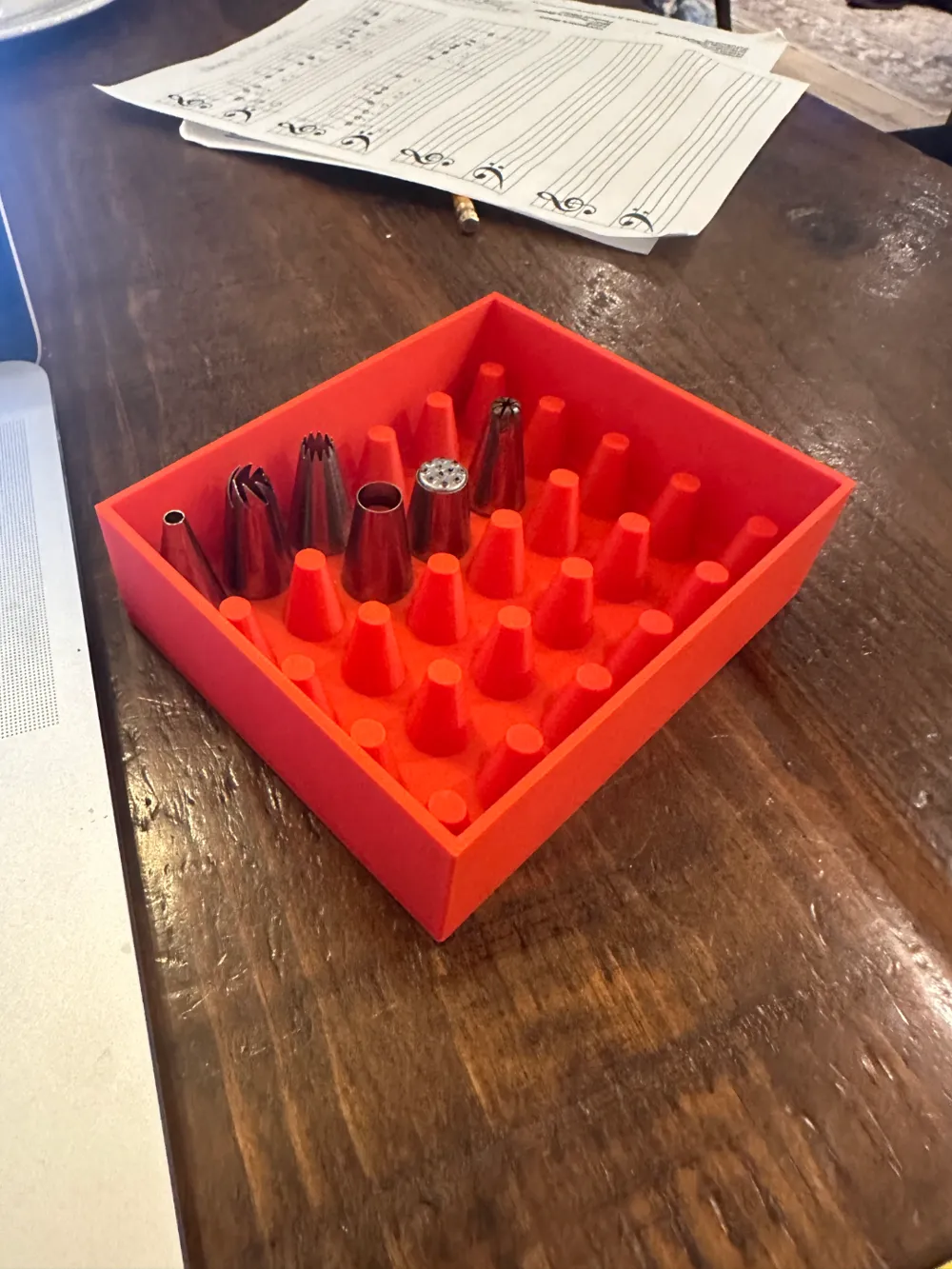 Piping tip organizer. 6 by 5 = 30 tips. small by JeffMcMuff - MakerWorld