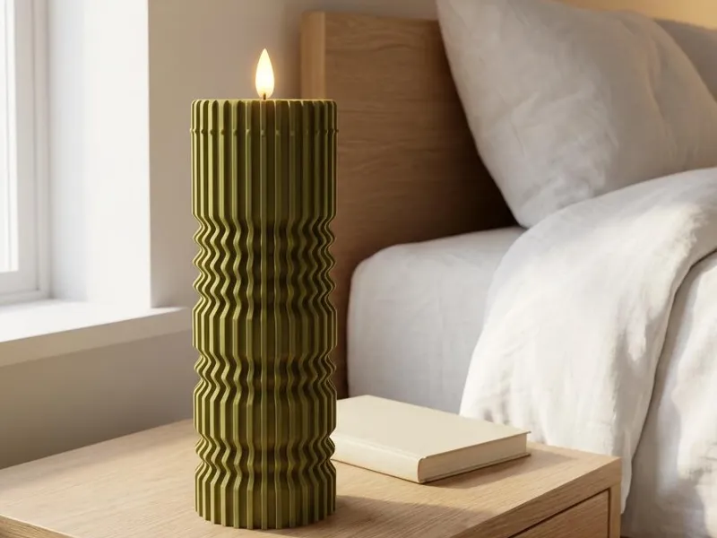 Japandi LED Light holder candlestick