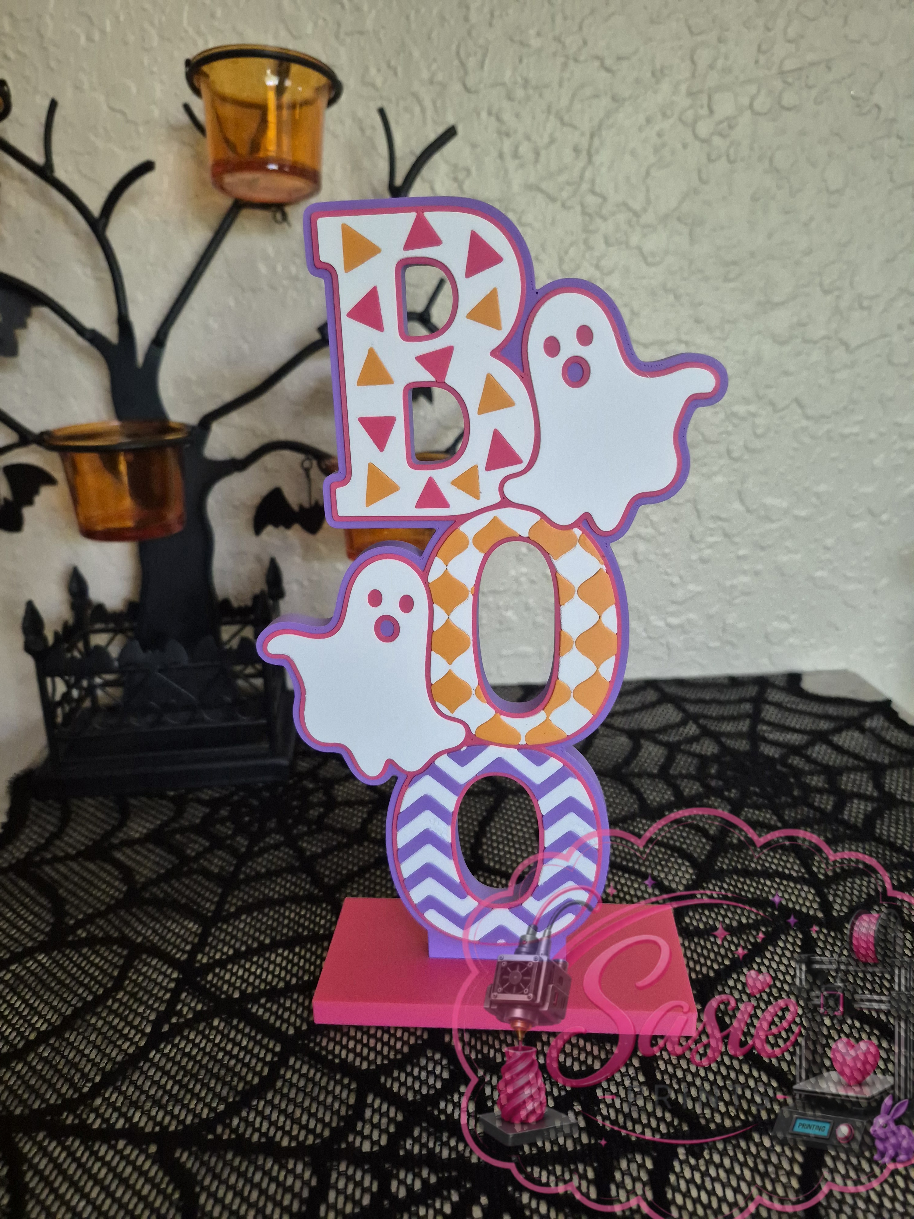 BOO & EEK Decor Halloween Stand Signs - 1
