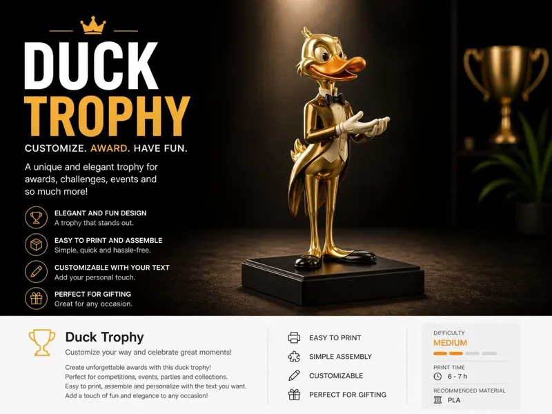 Duck Trophy – Award Display Style 