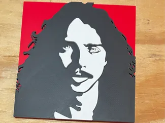 Audio slave Chris Cornell multicolor album cover