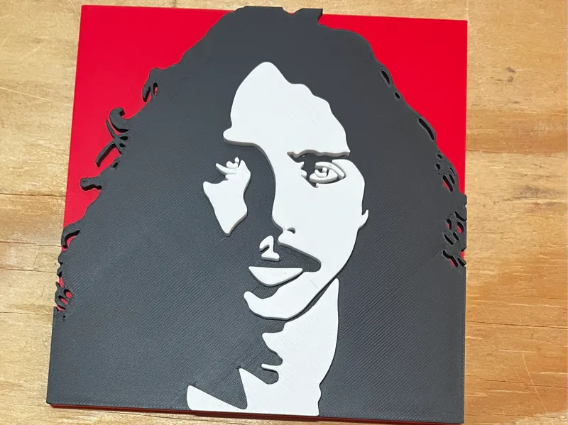 Audio slave Chris Cornell multicolor album cover