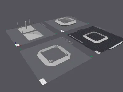 Pagoda for weather monitoring circuit