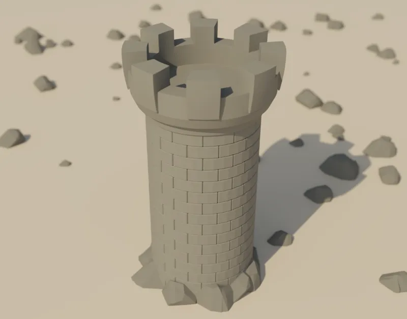 Medieval Tower Miniature