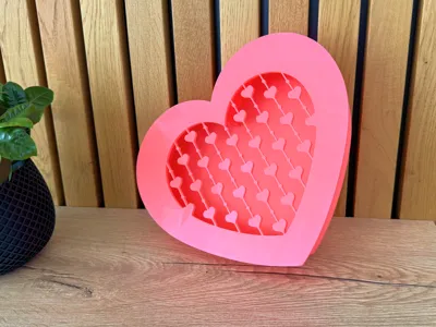 Heart Shaped Valentine Organizer/Storage Box