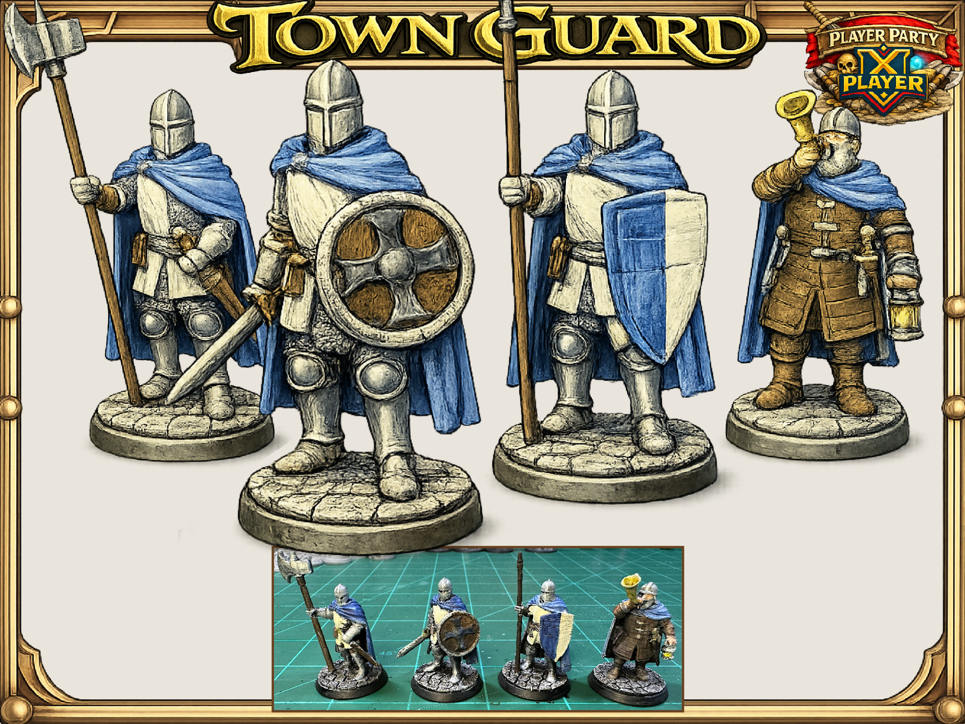 Town Guard Party: DnD, D&D, Pathfinder, Mini
