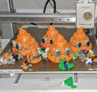 A1 mini Gyroid Poop - 0.2mm layer, 0 walls, 13% infill