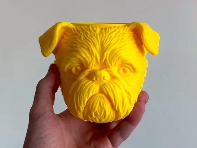 Maceta decorativa: Brussel Griffon planter. Referencia del modelo original.