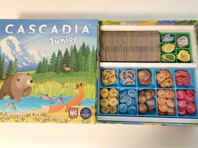 Cascadia Junior Board Game Organizer Cascadia Junior Inserts