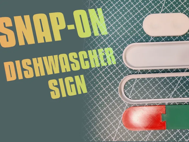 Snap-On Dishwascher Sign