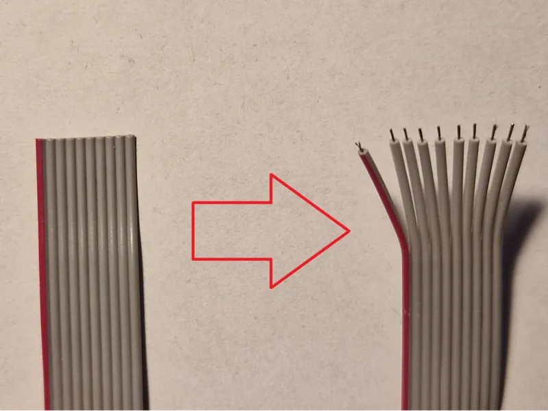 Flat cable 2.54 stripper & wire separator V2 Beta