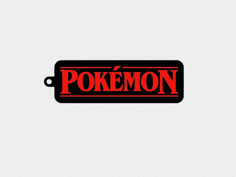 Llavero Logo Pokemon Stranger Things