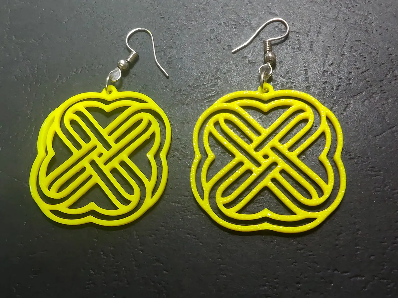 Tessellated Hearts Earrings view 2