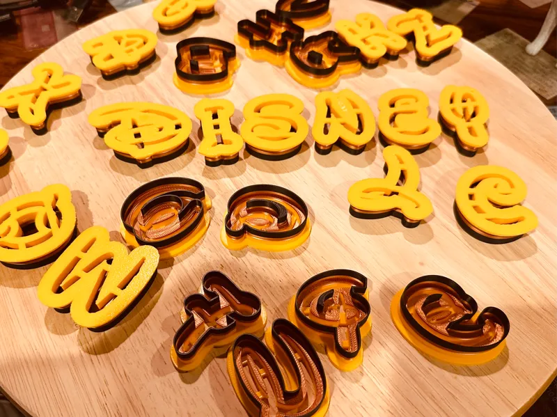 Disney Type Font Cookie Cutters - Upper & Lower