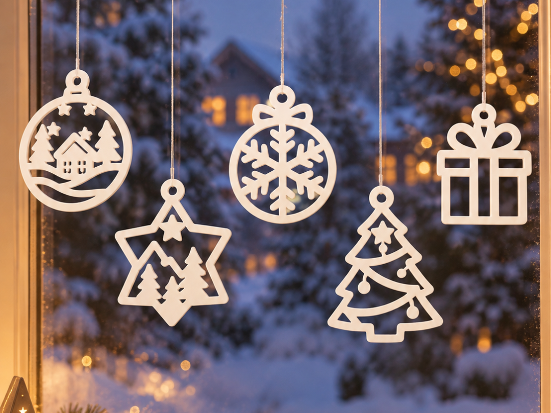 Fensterdeko / Aufhänger Weihnachtsbaumschmuck - 1