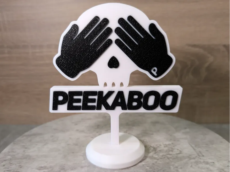 Peekaboo Logo Desk Art (Various Sizes)