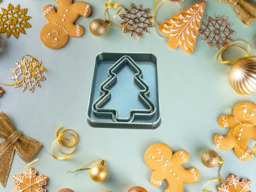 Christmas cookie cutter tree