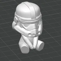 Stormtrooper chibi assis (Star Wars) — photo 2
