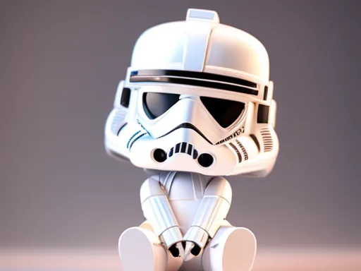 Cute sitting Stormtrooper Chibi