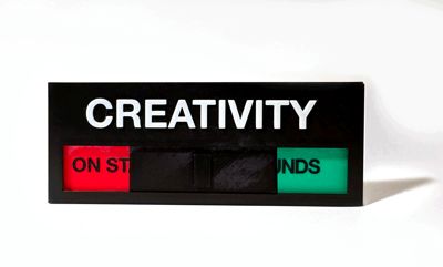 CREATIVITY DOOR SLIDER SIGN