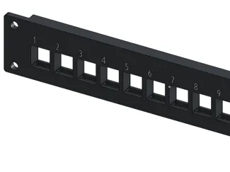 10in Server Rack Patch Panels 1u 12 Keystone Jacks