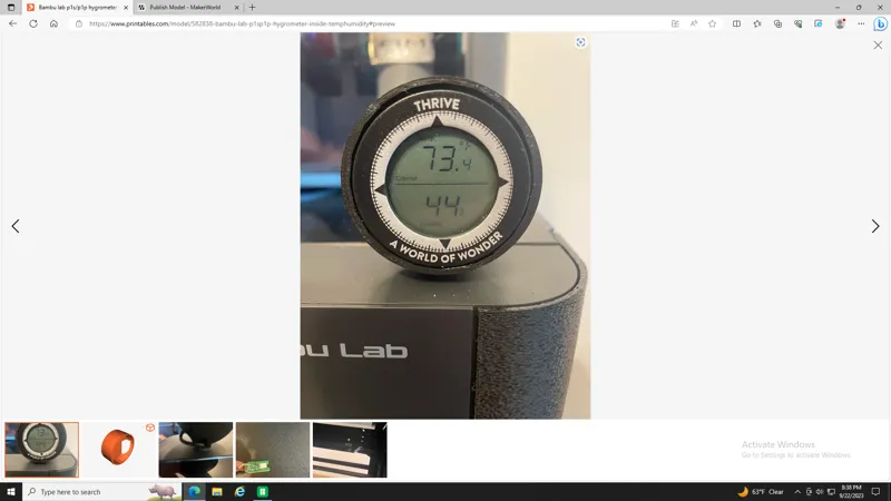 bambu lab p1p hydrometer mount 