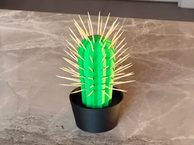 Cactus Toothpick Holder – No AMS / No Glue Remix