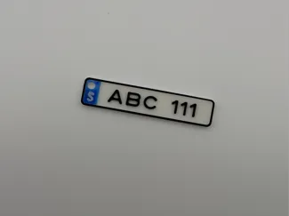 Sweden license plate keychain