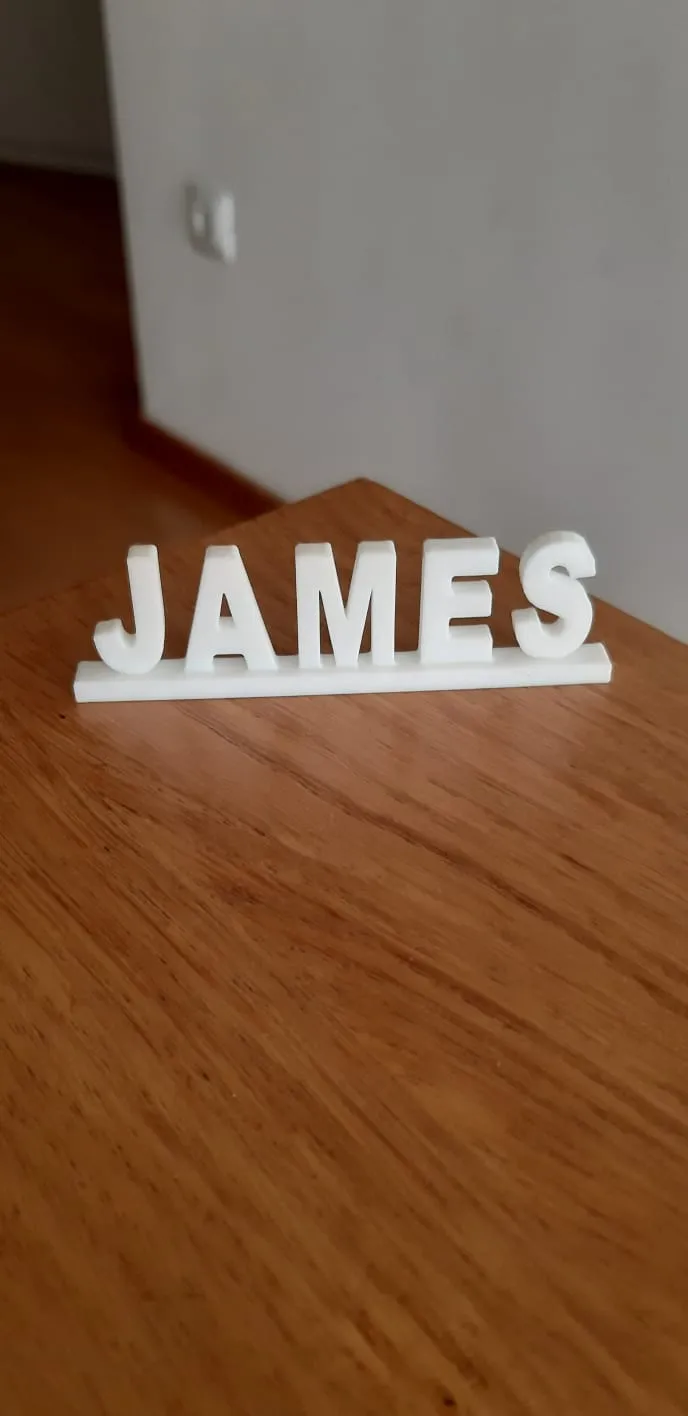 James name tag