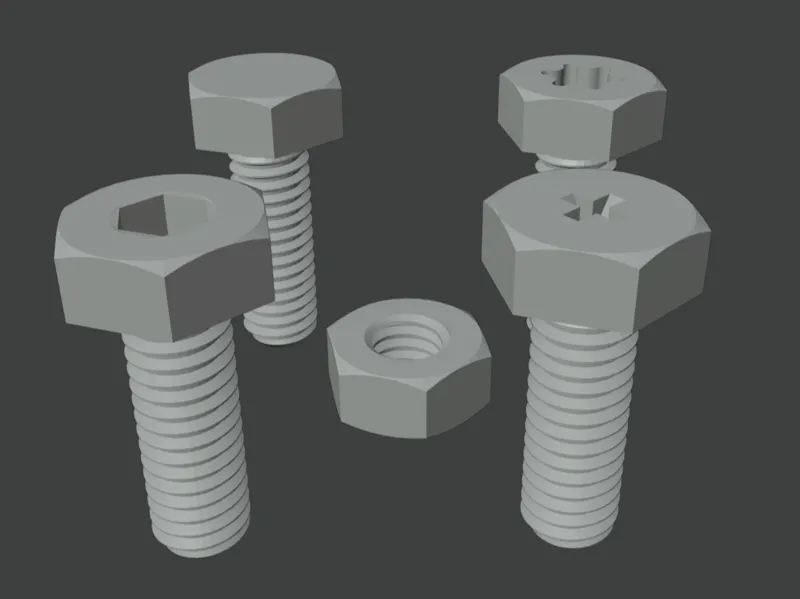 Tornillo y Tuerca M4 x 15