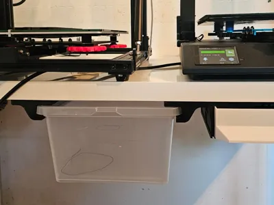 Under-desk drawer slide