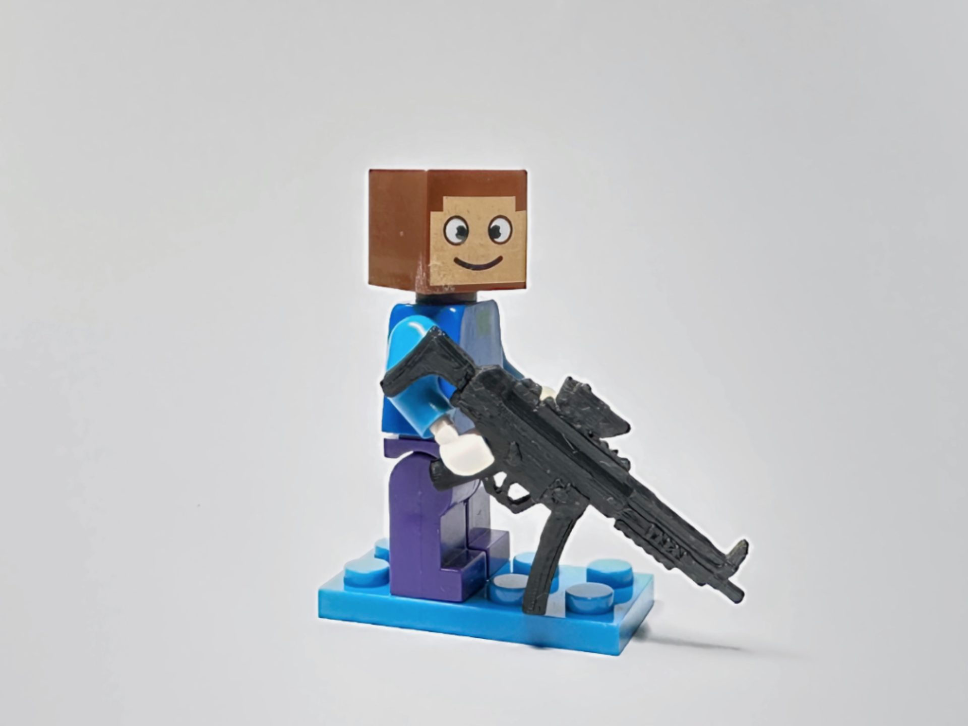 Miniatura 2 do modelo 3D 乐高小人武器 MP5 冲锋枪