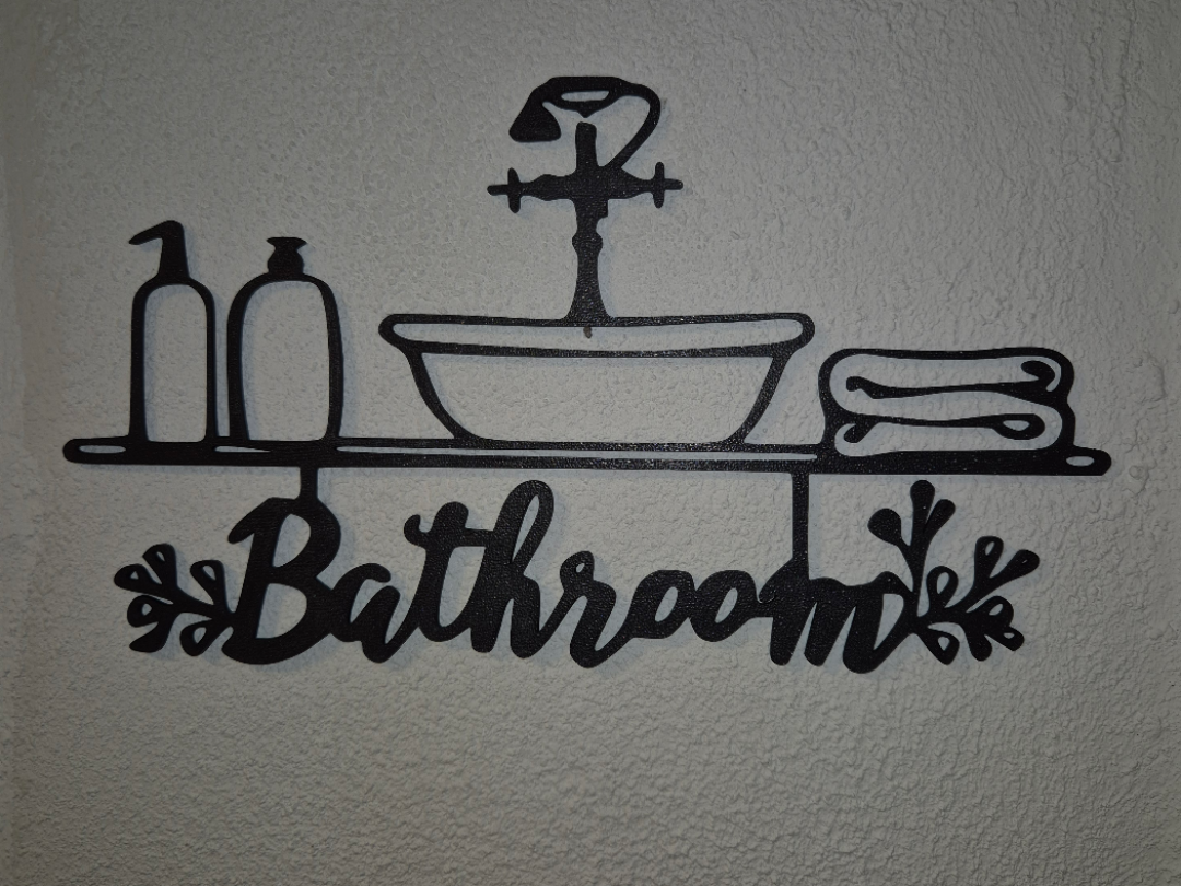 Wanddeko Bathroom tür Schild Badezimmer