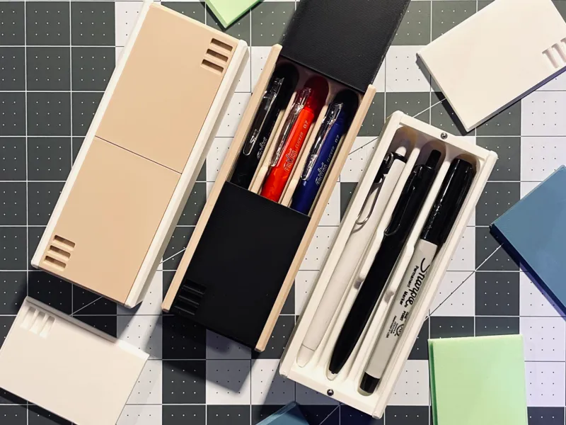 Slide Lid Pen Case