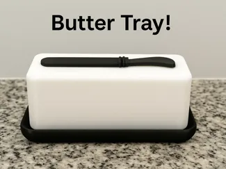 Butter Tray and Knife Combo