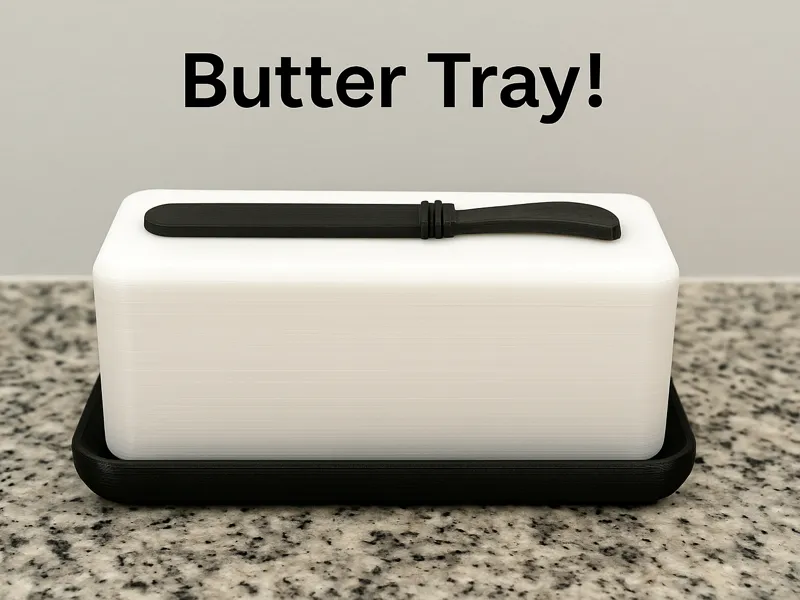 Butter Tray and Knife Combo