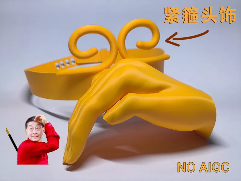 【孙悟空遮阳帽】巴掌遮阳帽 Slap Sun Visor -no AI -no AMS 