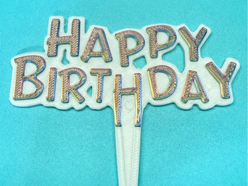 Happy Birthday Cake Topper