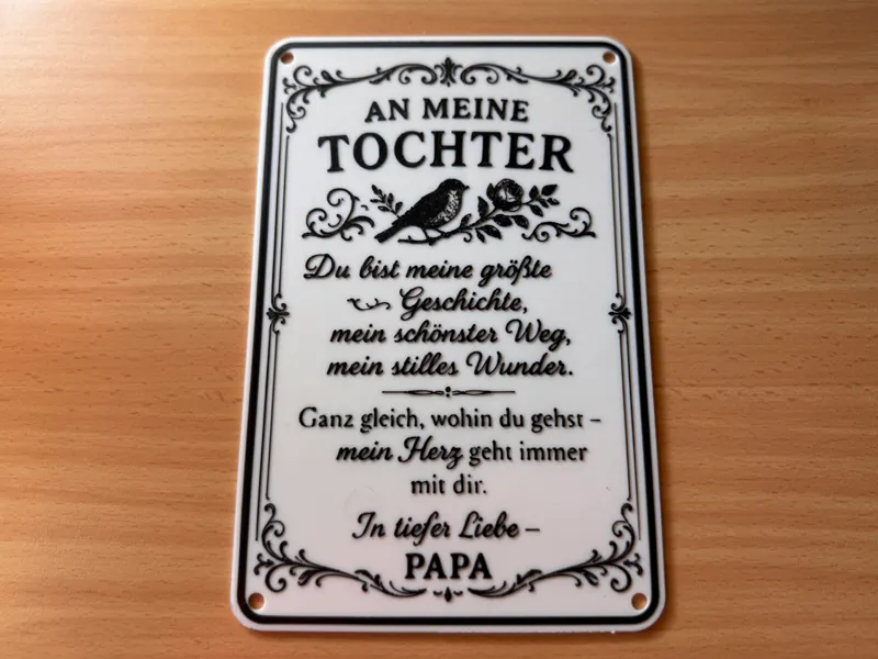 An meine Tochter - Geschenk